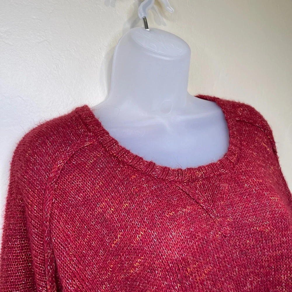 Kersh | Crew Neck Long Sleeve Exposed Seams Chunky VSCO Knit Sweater